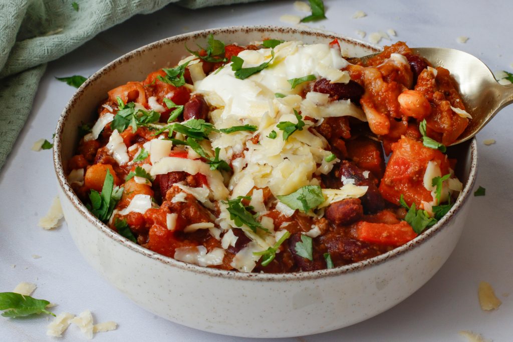 Recette de chili simple, mangé à la cuillère