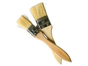 2 pinceaux à pâtisserie en fibres naturelles