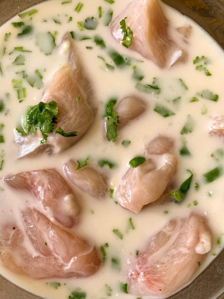 Chicken breasts in easy thai chicken marinade