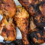 chicken drumsticks in dairy free marinade for chicken, grilled