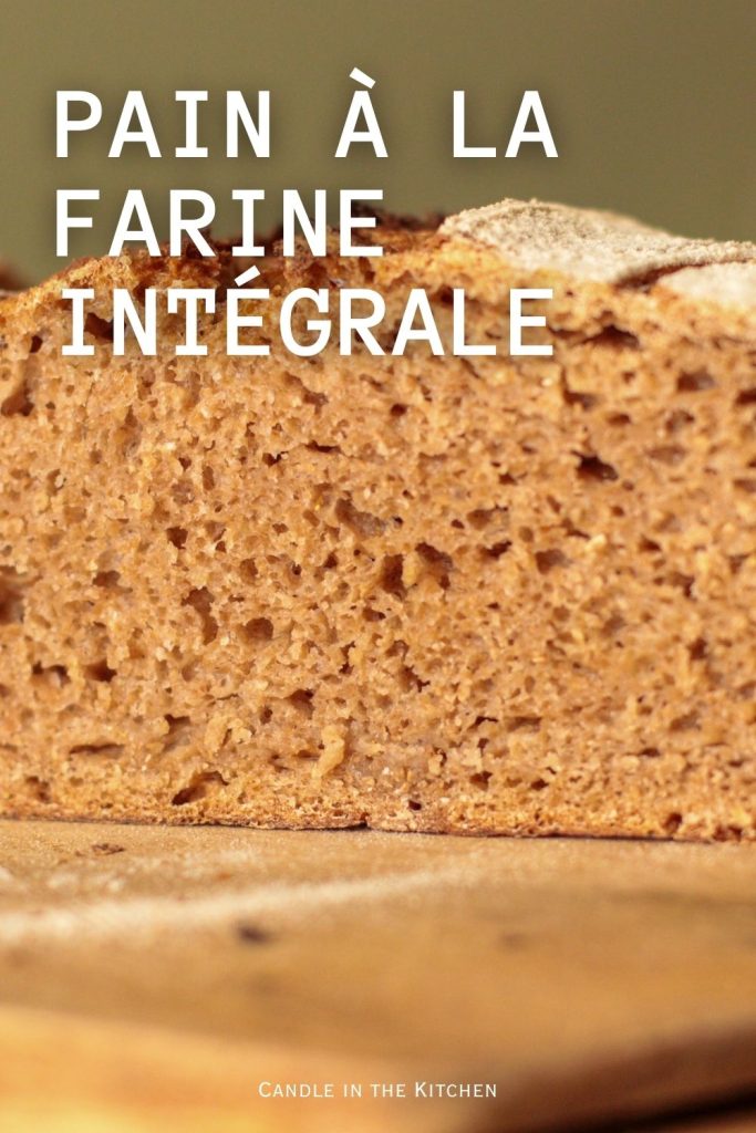 whole wheat artisan sourdough loaf pinterest graphic french