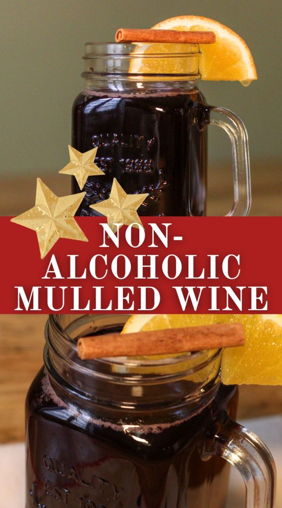 Vin chaud sans alcool pinterest graphic in english