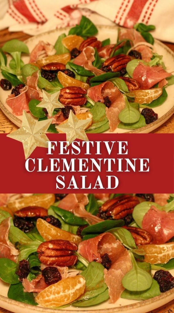 salade de Noël aux clémentines pinterest graphic