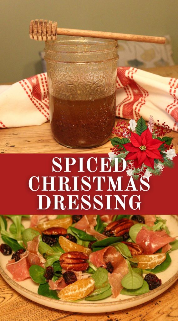 Spiced Christmas Dressing Pinterest graphic